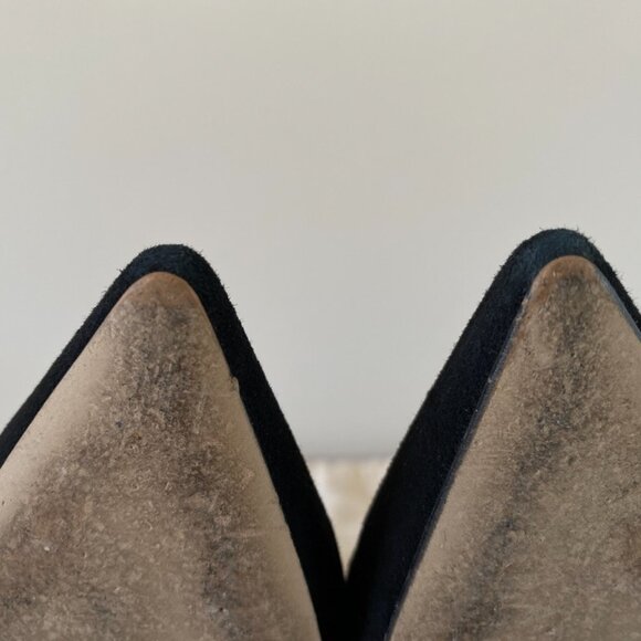 🇮🇹 Made in Italy | J.Crew Elsie suede d’Orsay Black pumps - Picture 16 of 17